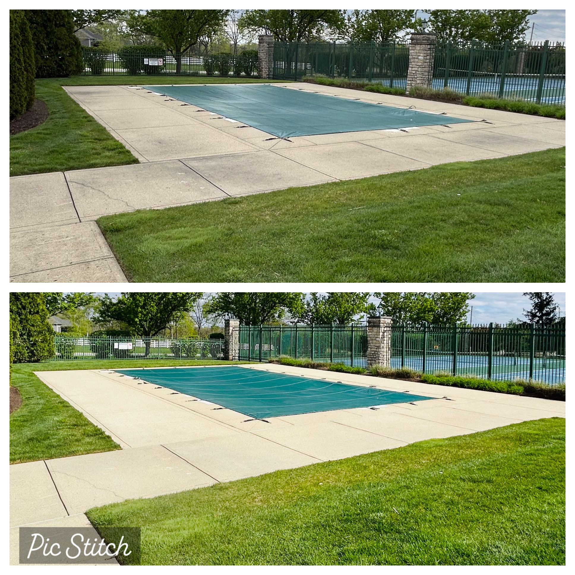 Concrete cleaning in